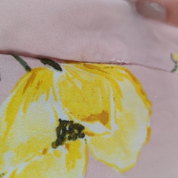 Forever 21 Floral Ruffle Dress Pink S cottagecore bohemian summer wedding spring - Picture 9 of 9